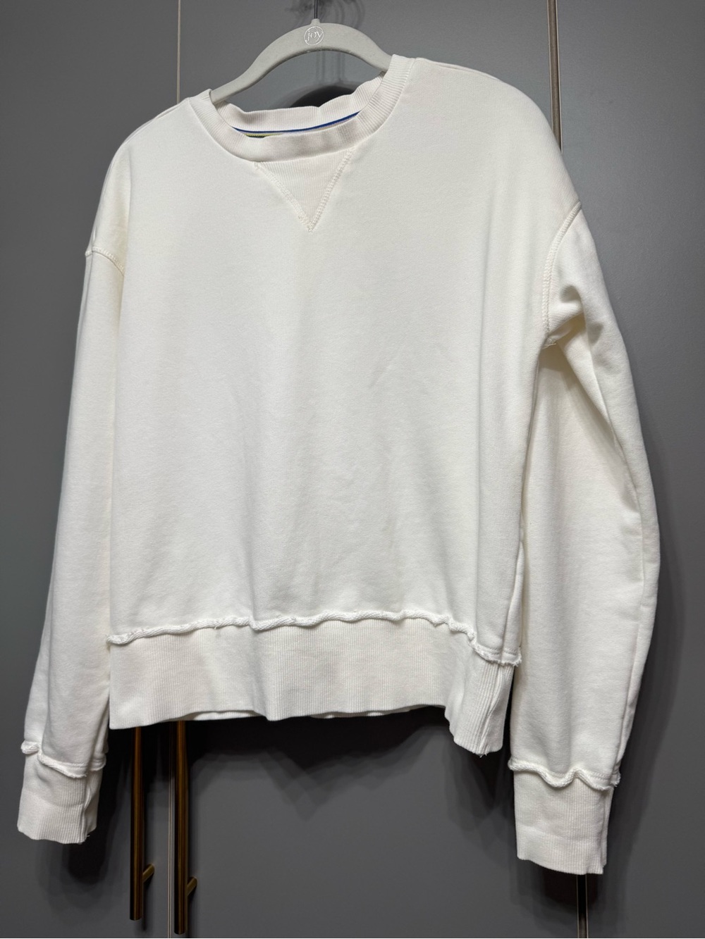 Evereve Cream Crewneck Sweatshirt